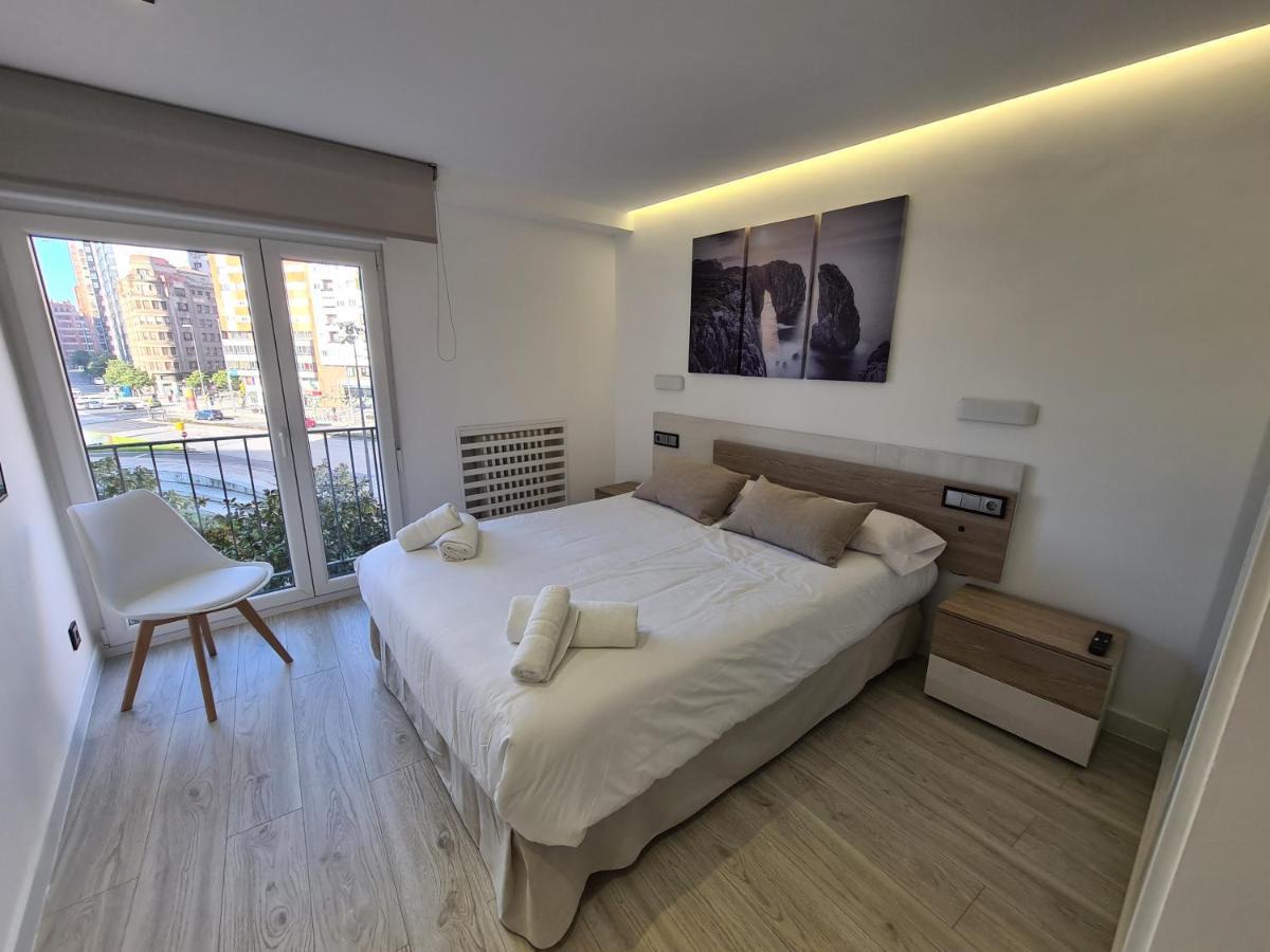 104A Apartamento Para 8 Personas Gijón Esterno foto